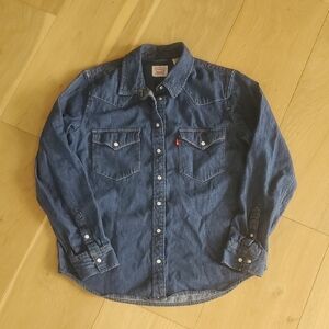 Levi's Blue Denim Button-Up Shirt